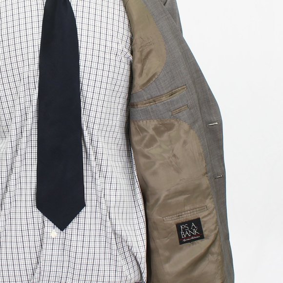 Jos. A. Bank 41R Brown Check 2-Button Sport Coat Blazer Jacket O535 - Picture 10 of 11